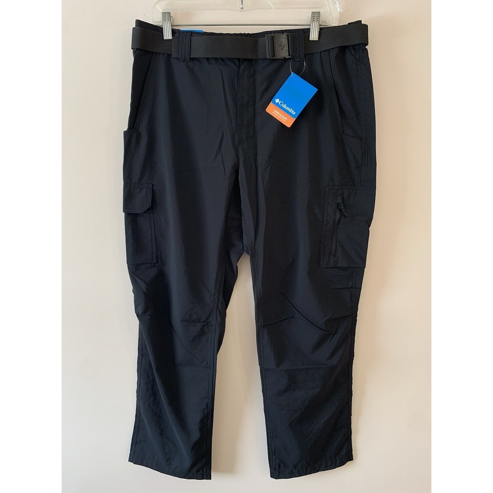 Columbia Men's Silver Ridge Omni-Shade Regular Fit Cargo Pants Size 36x30 Black